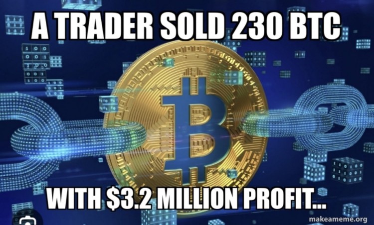 交易者賣出230 BTC，8個月內賺320萬美元，是否賣得太早？