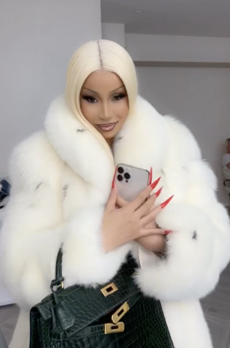 在粉絲們比較CARDIB和NICKIMINAJ的冬季服裝后CARDIB開始咒罵