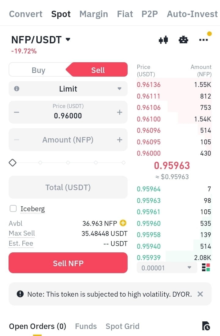 持有NFP/USDT幣，價格預計將達到3美元，建議暫時不出售加密貨幣