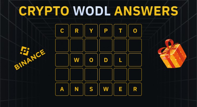 幣安 WODL 答案 主題 Web3 錢包2023-12-25 至 2024-01-01 - 字母 WODL Words WIN DEFI EARN SWAP FUND