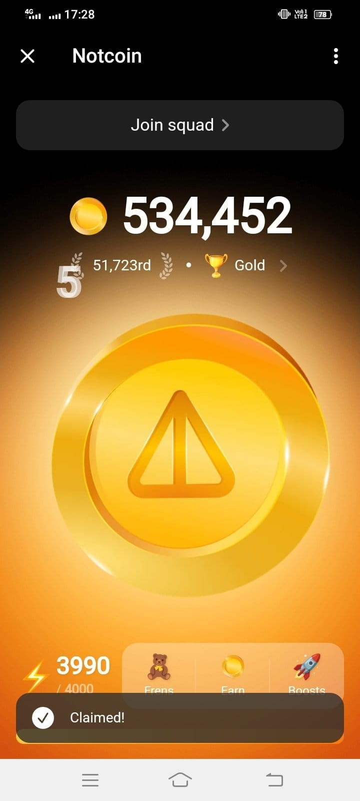 NotCoin Telegram 空投獎勵 & 機器人挖礦 ???給你的朋友分享并獲得額外積分!