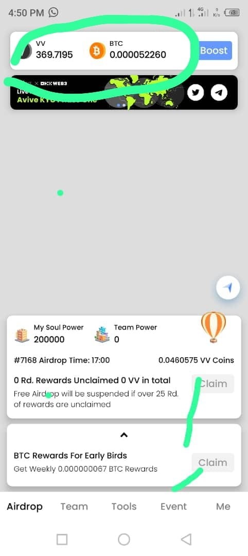 免費領取AVIVE加密貨幣