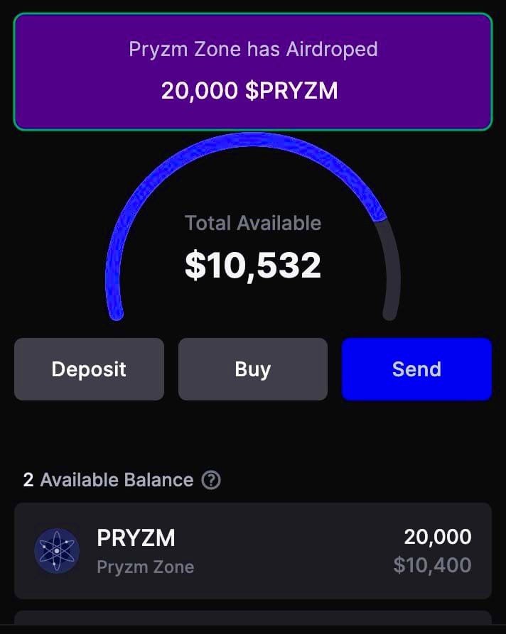 $PRYZM空投機會，免費抓住希望