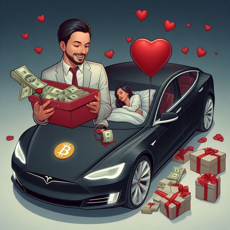 金融愛情故事：比特幣驅動的特斯拉浪漫情人節！