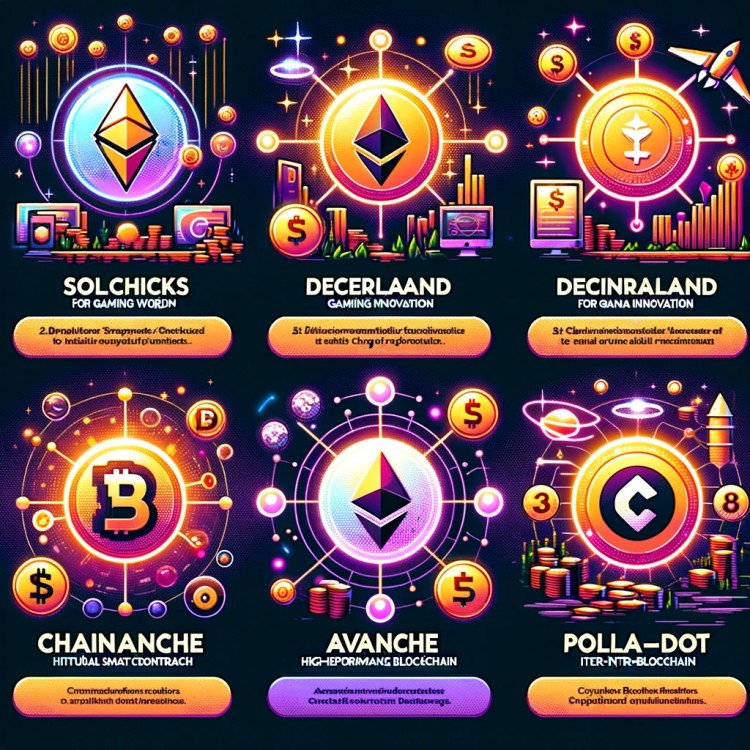 2024 年5條加密貨幣建議 SolChicks、Decentraland、Chainlink、Avalanche、Polkadot