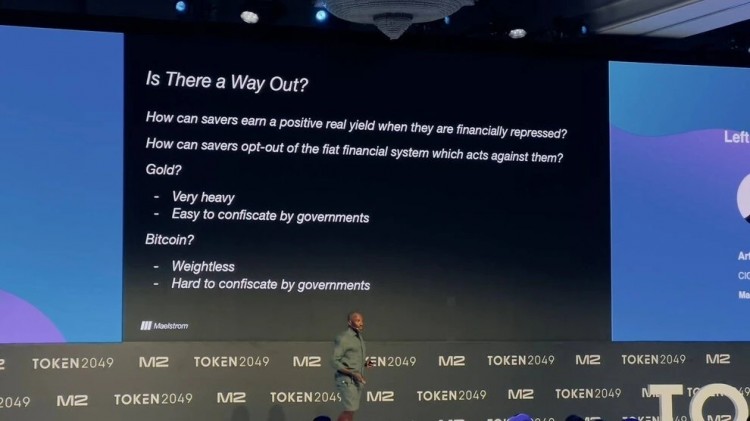 以下是比特幣BTC將繼續上漲的原因阿瑟海耶斯來自TOKEN2049