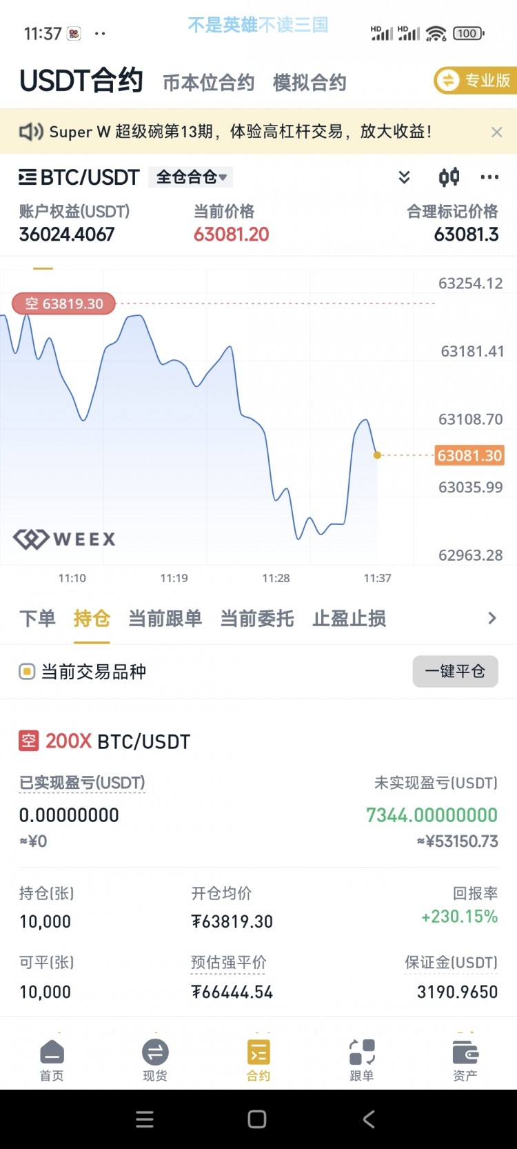繼續持有空單