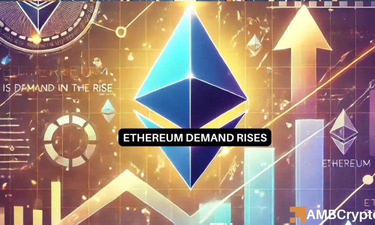 以太坊需求的上升反映了 ETH 的價格走勢