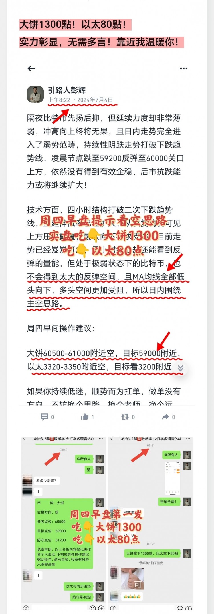 [引路人彭輝]大餅1300點，以太80點，喂得飽你嗎？