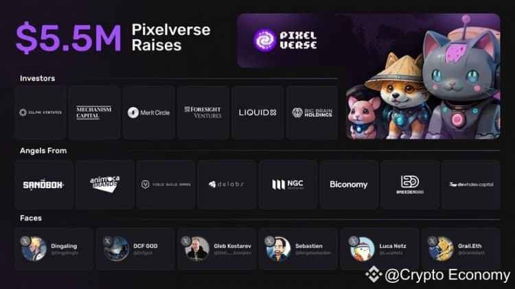 Pixelverse 從頂級風投公司和 Web3 創始人處籌集了 550 萬美元