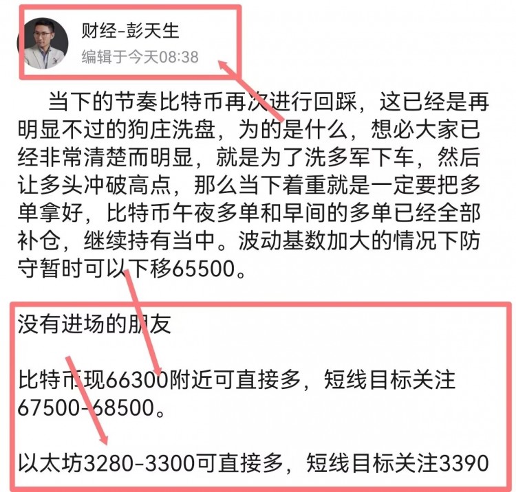 彭天生730午后及晚間比特幣以太坊操作建議