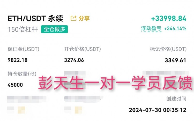 彭天生730午后及晚間比特幣以太坊操作建議