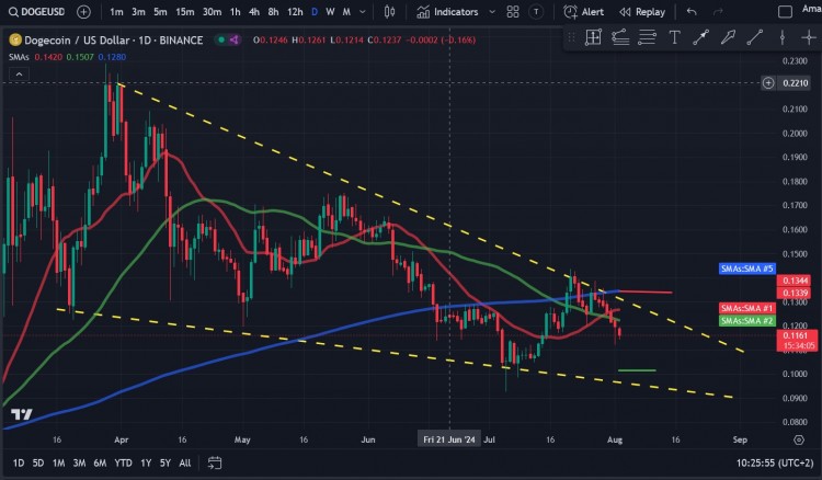 看到 DOGE 價(jià)格的急劇下跌
